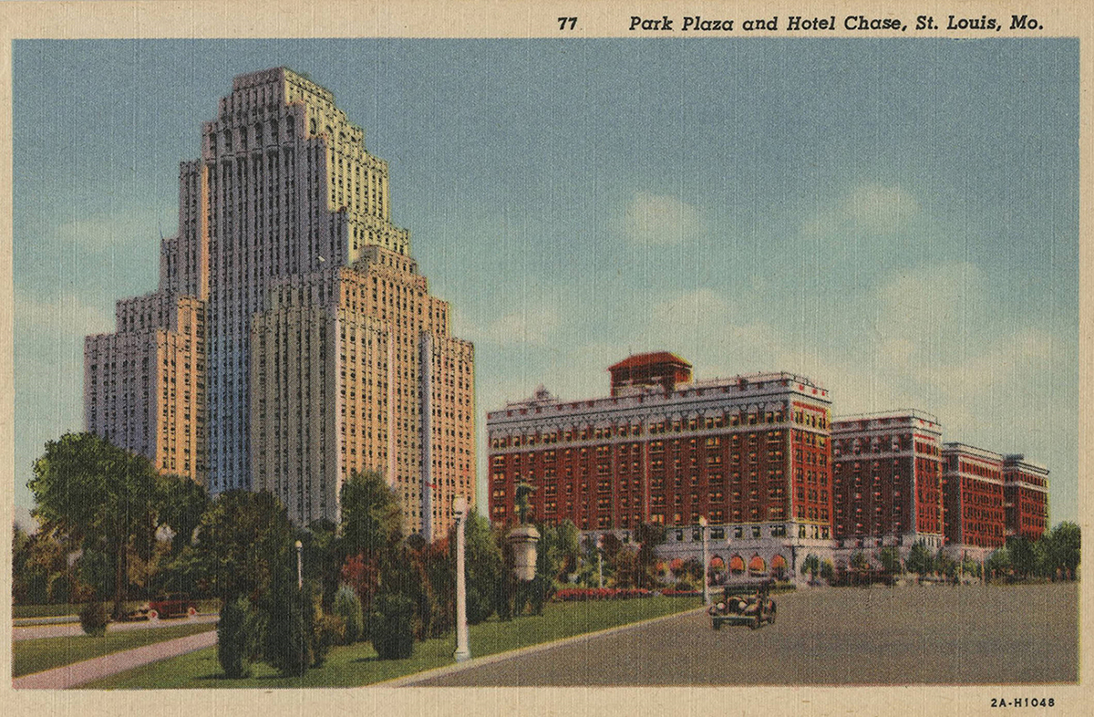 vintage post card of The Chase Hotel