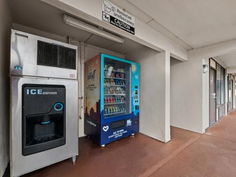 Vending machines at the Americas Best Value Inn Orlando hotel.